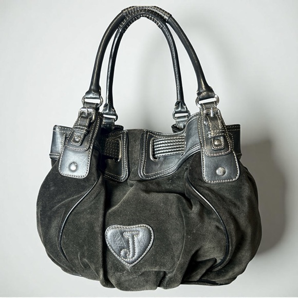 Juicy Couture Y2K Black Scottie‎ Velour Freestyle Bag - Picture 2 of 3